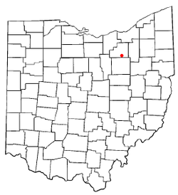 Location of Seville, Ohio