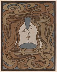 The Kiss by Peter Behrens (1898)