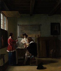 Pieter de Hooch, The Visit, c. 1657