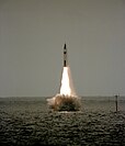 A Polaris missile launch