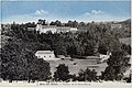 Le château de la Porte-Neuve au début du XXe siècle (carte postale colorisée).