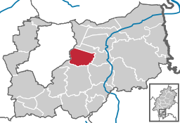 Läget för Roßdorf i Landkreis Darmstadt-Dieburg