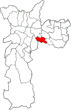 Location of the Subprefecture of Vila Prudente in São Paulo