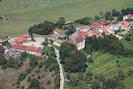 An aerial view of Saint-Baslemont