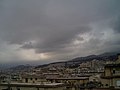 Vista di Sestri Ponente con dei nuvoloni che fanno paura