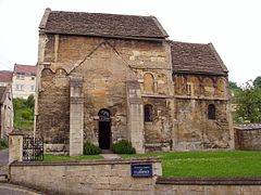 St Laurence's Church, Bradford on Avon, vista desde el sur, 2005.