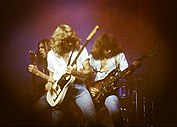 Status Quo on stage in 1978