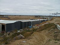 Construction of the auto tunnel. 14.10.2007