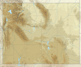 Map showing the location of Devils Tower National Monument