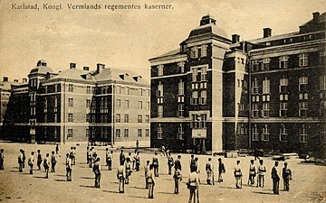 Kaserner i Kasernhöjden, Karlstad, 1913