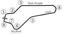 Watkins Glen; modified version to represent the circuit from 1956-1970