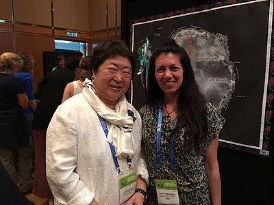 Prof. Hong Kum Lee (Korea Polar Research Institute) and Dr. Burcu Ozsoy (Director of Istanbul Technical University Polar Research Center) after event