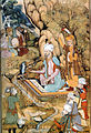 The first Mughal Emperor Babur dressed in a kaftan.