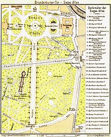 Map of the Königsplatz and Siegesallee, 1902