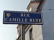 Plaque de rue à Eckbolsheim