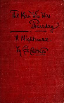 Couverture de « The Man who was Thursday », souvent cité en cours de partie.