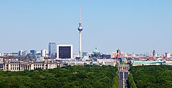Berlin, the largest city in the metropolitan area