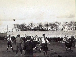 Photo d'une action de jeu d'un match de football