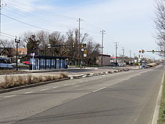 Custis Metroway station in 2016