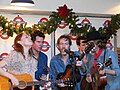 David Rawlings Machine performing at Waterloo Records in Austin, Texas December 13, 2009. (l-r) Gillian Welch, Ketch Secor, David Rawlings, Morgan Jahnig, and Willie Watson.