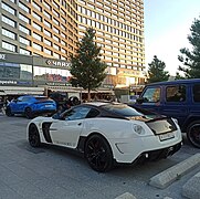 Luxury cars in New Arbat Avenue