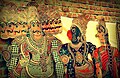Hanuman and Ravana in Togalu Gombeyaata, shadow puppet tradition in southern part of India