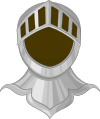 Helm of a Baronet or Knight in British Heraldry
