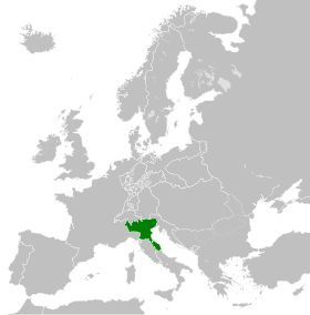 Localização de Reino de Itália