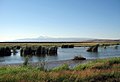 Lake Azatan near the Azatan village, Shirak Plain