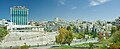 A view into Abdali across Wadi Saqra, featuring the Radisson SAS hotel