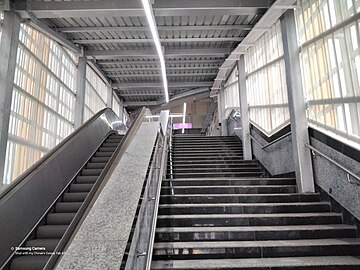 Majerhat metro station staircases