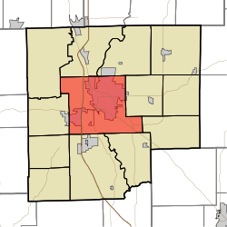 Location in Bartholomew County