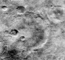 The clearest Mariner 4 image showing craters