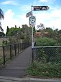 Footbridge to Rushall railway station