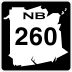 Route 260 marker