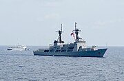 BRP Gregorio del Pilar steam in formation together with BRP Edsa Dos during the sea phase of CARAT Philippines 2013.