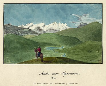 Peruvian Andes at United States Exploring Expedition, by Alfred Thomas Agate (edited by Durova)