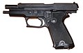 The P220 (P75 in the picture), like this Swiss military model, does not feature an external safety.