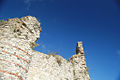 Portchester castle/Portus Adurni: Ein Teil der noch gut erhaltenen römischen Umfassungsmauer