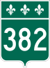 Route 382 marker
