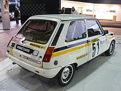 Renault 5 Alpine Turbo version "Groupe N" de 1984.