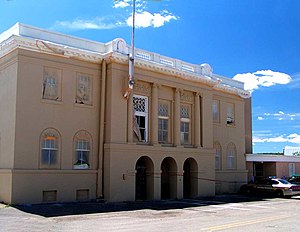 Rio Arriba County Courthouse, Isaac Rapp, architect, 1916-17