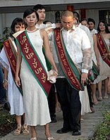 UP Diliman graduates preparing for the march