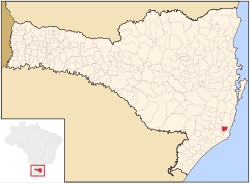 Localização de Pescaria Brava em Santa Catarina