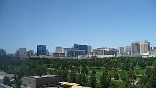 Photo taken May 21, 2010, a view of the Strip from the Renaissance Hotel