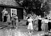 Fest på Kästadal 1945, Augusta Bogstedt fyller 60 år.