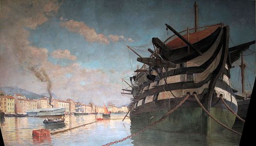 Toulon harbour, musée national de la Marine de Toulon.