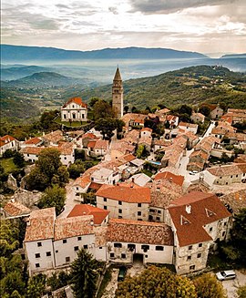 Vista aérea de Gračišće.