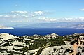 Image 85Bora is a dry, cold wind which blows from the mainland out to sea, whose gusts can reach hurricane strength, particularly in the channel below Velebit, largest mountain range in Croatia. On the picture: the northern part of the Velebit channel. (from Croatia)