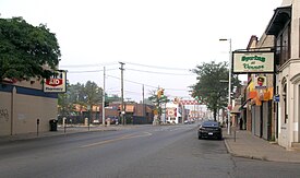 Looking south along Vernor Highway